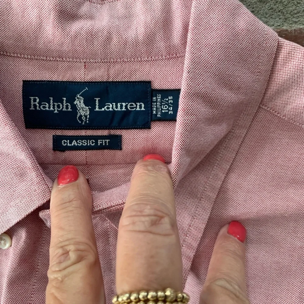 Men’s Pink Ralph Lauren Shirt - Picture 2 of 3